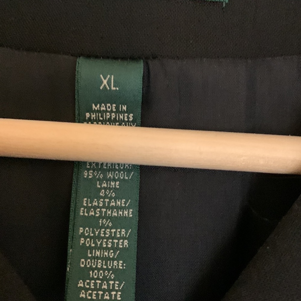 Ralph Lauren double breasted coat with little fair at bottom. - Picture 2 of 3